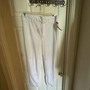 Wilson White baseball Pants with Logo Tag